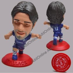 No.13 Ballack Soccer Figurine In Chelsea F.c. Jersey. Collector No Mc12538