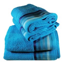 Royal Turkish Collection -450GSM -100% Cotton -2 Hand Towels 2 Bath Sheets -teal
