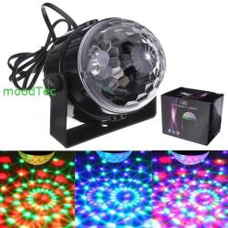 Mini Rgb Led Party Disco Club Dj Light Crystal Magic Ball Effect Stage Lighting
