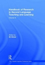 Handbook Of Research In Second Language Teaching And Learning - Volume III Hardcover