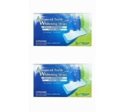 Dental 390 White Advanced Teeth Whitening Gel Strips - 56 Mint Strips