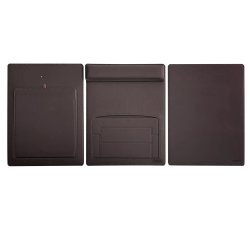 3PCS Pu Leather Tablet Laptop Stand Mouse Pad Set - Brown