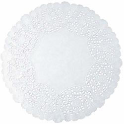 White Round Paper Lace Doilies Pack Of 100 By The Baker Celebrations Made In Canada 10-INCH