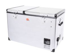 Snomaster 85L Dual Compartment S S Fridge freezer 12 220V- SMDZEX-85D