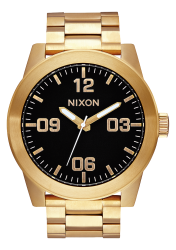 Nixon Corporal Stainless Steel Men's Watch - All Gold Black