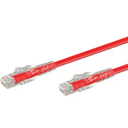 LinkQnet 10M RJ45 CAT6 Anti-snag Moulded Pvc Network Flylead Red