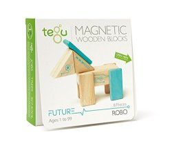 Tegu Robo Magnetic Wooden Block Set