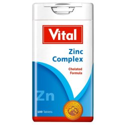 Vital - Zinc Complex Chelated Formula Tablets 100'S