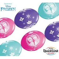 Qualatex Latex Quicklink Balloons 30 Cm - Frozen 50 Pack