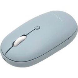Macally Bttopbat Rechargeable Bluetooth Optical Mouse Blue