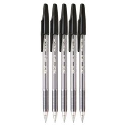 Bp-s Medium Ballpoint Pen Pack Of 5 - Black