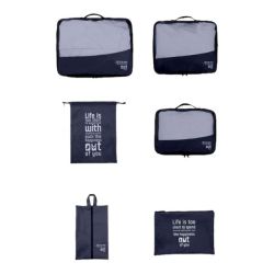 Luggage Packing Organizers 6-PIECE - Navy Blue