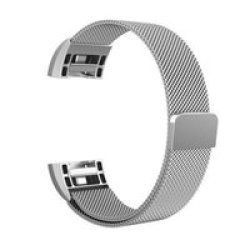 Milanese Loop For Fitbit Charge 2 S m Silver