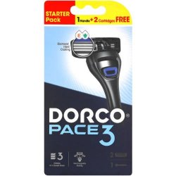 Dorco Pace 3 Handle & 2 Cartridges Starter Pack