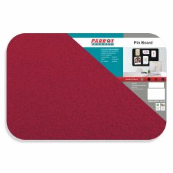 Adhesive Pin Board No Frame - 900 600MM - Red