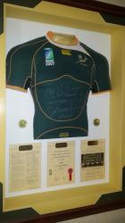 Signed Commemorative 2007 Rugby World Cup Jersey.