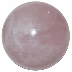 Satin Crystals Rose Quartz Sphere Crystal Healing Ball Love Of My Life Romance Heart Chakra Gemstone Madagascar Premium P02 1.5 Inch