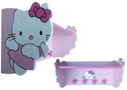 Wooden Hello Kitty Shelf With Knobs