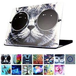 Ymix Plastic Cover Snap On Hard Protective Case For Macbook Pro 13" Retina No Cd-rom A1502 & A1425 Chic Cat In Sunglasses