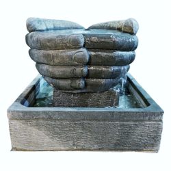 Hands Stone Water Fountain - Large Garden Feature Sotran Dekorativ