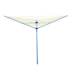 RETRACTALINE - 30M 3 Arm Steel Rotary Dryer With Ground Socket