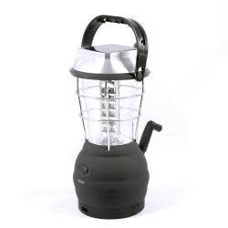 Big Rechargeable Led Lantern - Hand Crank Solar Charge Usb Charge Car Charge Backup Battery