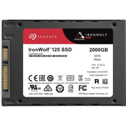 Seagate 2TB Ironwolf 125 SSD 6GBS Sata 3D Tlc 2.5&APOS &apos 7MM
