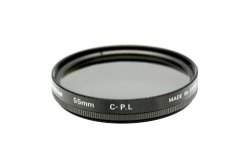 Fujiyama Black 55MM Circular Polarizing Filter For Canon Ef-m 18-150MM F3.5-6.3 Is Stm Made In Japan