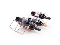 Barcraft Copper Finish Stackable Wine Rack