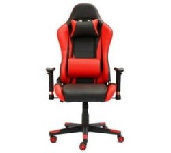 Gof Furniture - Falcon Gaming Chairs - Black White+ Keyring