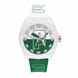 Puma Street Three-hand Green And White Silicone Men's Watch P5115