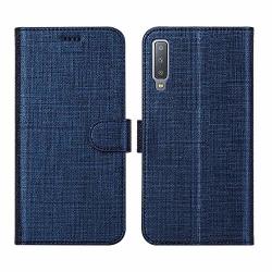 A7 Case Cover 2018 Tpu&pu Leather Case With Kickstand Multi-function Magnetic Suction Strong Closure Wallet Phone Case Cover For Galaxy Samsung A7 2018 Blue