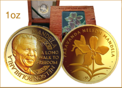 2 X Mandela Paravanda 1 Oz Medallions