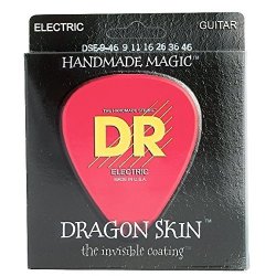 KMC Music Inc Dr Strings DSE-9 46 Dragon Skin Coated Light-medium Electric Guitar Strings