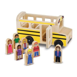 4AKID Melissa-doug-wooden-classic-school-bus