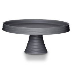 Charcoal Ripple Cake Stand 23CM