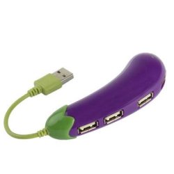 Eggplant Style Hi-speed 480MBPS 4-PORT USB 2.0 1.1 Hub