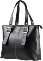HP F3W13AA Ladies Leather Tote Carry Bag for 15.6" Notebook in Black