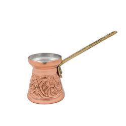 Copper Brass Stovetop Coffee Pot Briki Ibrik Cezve - N4 Elite Engraved 250ML