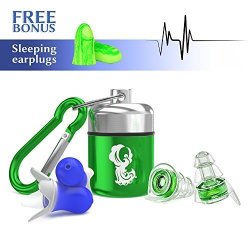 High Fidelity Earplugs Noise Reduction Silicone Ear Plugs With Aluminum Carry Case For Sleeping Studying Snoring Concerts Traveling And Loud Events