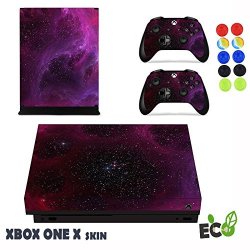 Morbuy Starry Style Skin Sticker For Xbox One X Decal Vinyl Sticker Pattern Series Skin Cover Full Sticker For Console & 2 Controllers +