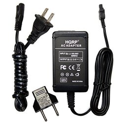 HQRP Ac Adapter Charger Compatible With Sony Handycam HDR-CX560V HDR-CX700V HDR-XR106E HDR-XR500 HDR-XR500E HDR-XR520 HDR-XR520E Camcorder With Usa Cord & Euro Plug Adapter