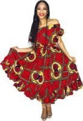 Afh Red Drip Dress