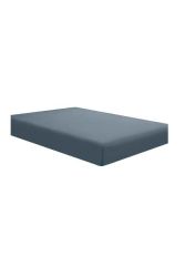 100% Cotton 200 Thread Count Fitted Sheet - Charcoal - XL Double Bed
