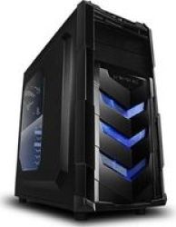 Raidmax Vortex 402 V4 Mid Tower Gaming Case in Black & Blue