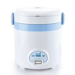Aroma Mi 3 Cup Cooked 1.5 Cup Uncooked Cool Touch MINI Rice Cooker Blue MRC-903BL