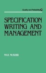 Specification Writing And Management