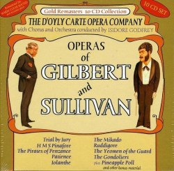 Operas Of Gilbert And Sullivan D& 39 Oyly Carte Opera Company Cd Boxed Set