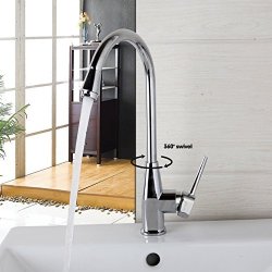 360 Swivel Single Handle Lever Bathroom Vessel Sink Faucet Hot And Cold Mixer Tap Tall