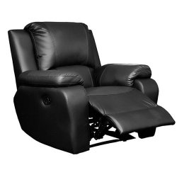 Rocker Recliner Chair With Swivel - Various Colours - Pu Leather